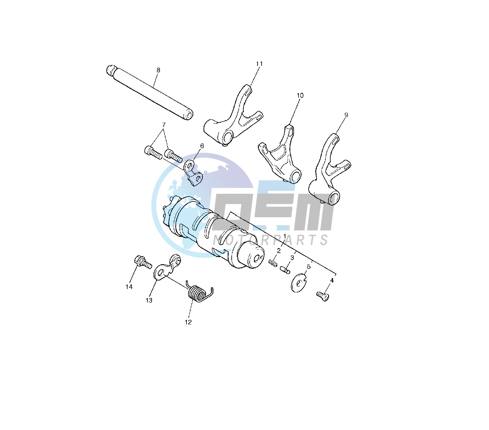 SHIFT CAM AND FORK