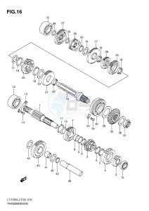 LT-F250 (E33) drawing TRANSMISSION