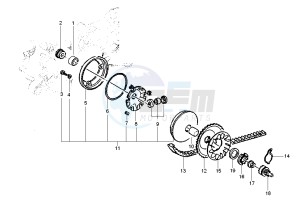 Liberty 50 drawing Driving pulley