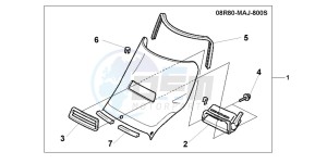 ST1100A drawing WIND SHIELD KIT