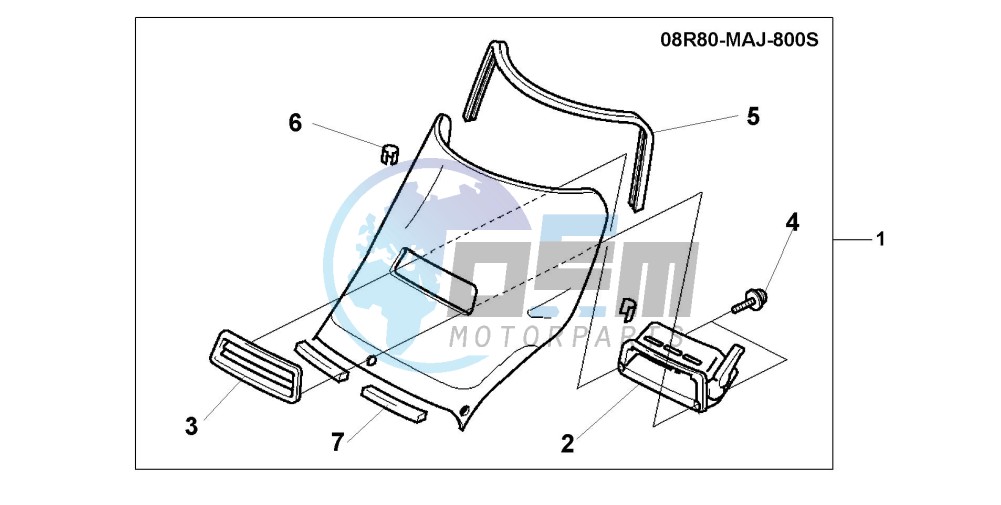 WIND SHIELD KIT