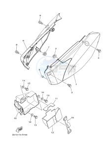 TT-R110E (B516 B517 B518 B518) drawing SIDE COVER