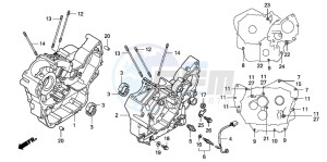 VT750CA drawing CRANKCASE