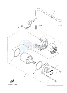 YZ250X (BJ41) drawing STARTING MOTOR