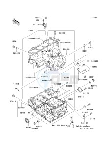 ZX 1000 D [NINJA ZX-10R] (D6F-D7FA) D7FA drawing CRANKCASE