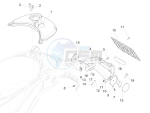 150 Sprint 4T 3V ie (APAC) (AU, CD, EX, JP, RI, TH) drawing Rear cover - Splash guard