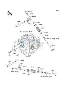 KLX110 KLX110CBF EU drawing Valve(s)