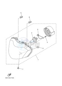 T135 T135FI CRYPTON X (5D67) drawing HEADLIGHT