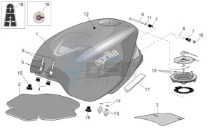 Tuono 1000 drawing Fuel Tank