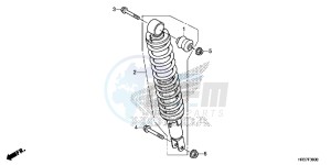 TRX420TM1G TRX500FA Europe Direct - (ED) drawing REAR CUSHION