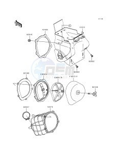 KX 125 H [KX125] (H1-H2) [KX125] drawing AIR FILTER