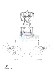 YFM350A YFM35GTXG GRIZZLY 350 2WD (B147) drawing GRAPHICS