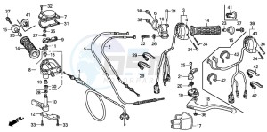 TRX250EX SPORTRAX 250 EX drawing HANDLE SWITCH (TRX250EX6/7/8)