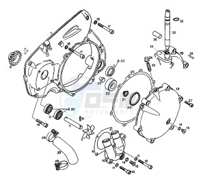 Climber 280 drawing Clutch cover - Oil pump