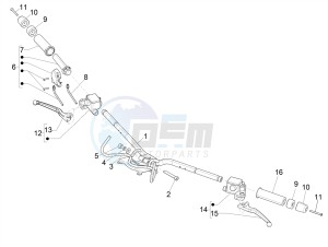 GTV 300HPE SEI GIORNI IE E4 ABS (EMEA) drawing Handlebars - Master cil.