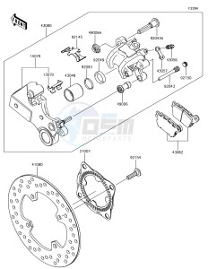 NINJA ZX-10R ZX1000SHFA XX (EU ME A(FRICA) drawing Rear Brake