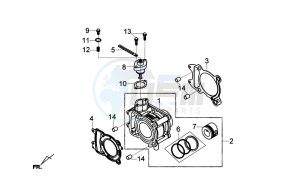 JOYMAX Z 125 (LW12W1-EU) (L9-M0) drawing CYLINDER SET