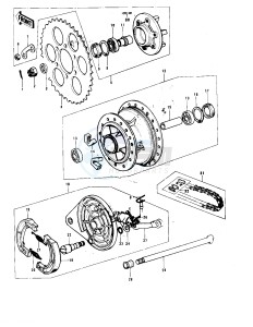 KE 175 B [KE175] (B1-B3) [KE175] drawing REAR HUB_BRAKE_CHAIN