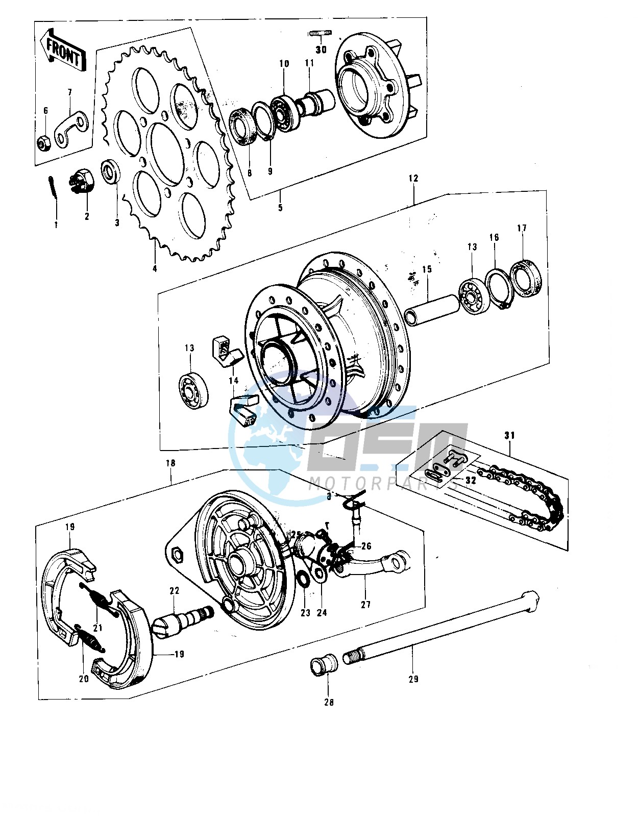 REAR HUB_BRAKE_CHAIN