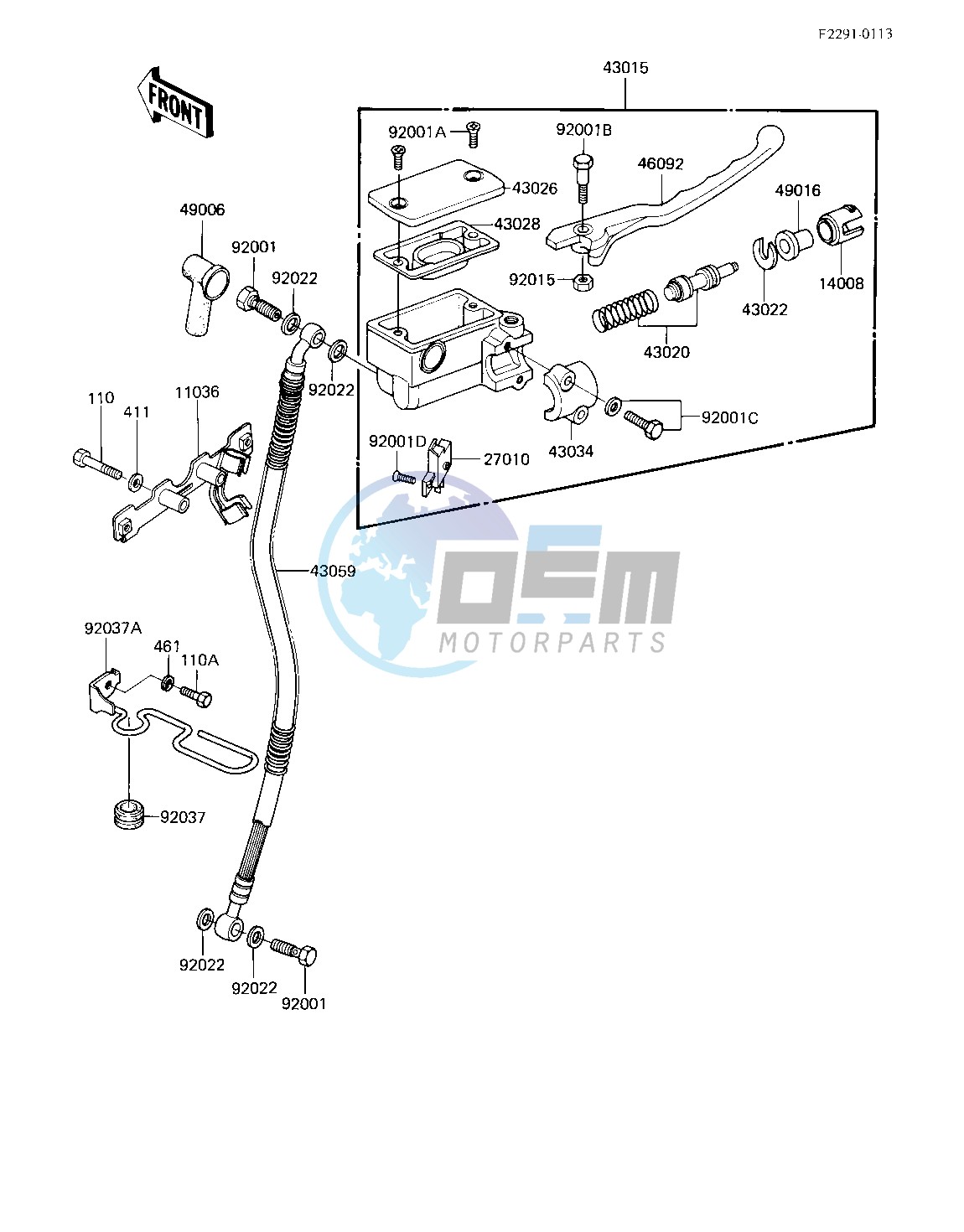 FRONT MASTER CYLINDER