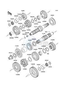 W650 EJ650C6F GB XX (EU ME A(FRICA) drawing Transmission