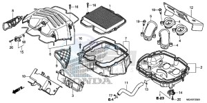 VFR1200XC drawing AIR CLEANER