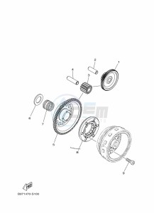 FZN250 (B8H5) drawing STARTER CLUTCH