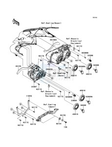 ZZR1400_ABS ZX1400FCF FR GB XX (EU ME A(FRICA) drawing Headlight(s)