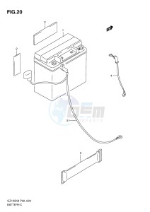 GZ125 (P02) drawing BATTERY