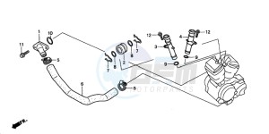 VT750C2 drawing WATER PIPE