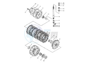 YZF R1 1000 drawing CLUTCH MY98