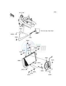 Z800 ABS ZR800BDS FR GB XX (EU ME A(FRICA) drawing Radiator