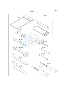 KSV 700 A [KFX 700] (A6F-A9F) A8F drawing OWNERS TOOLS