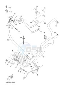 YP125RA (ABS) X-MAX125 ABS X-MAX125 ABS (2ABE) drawing RADIATOR & HOSE