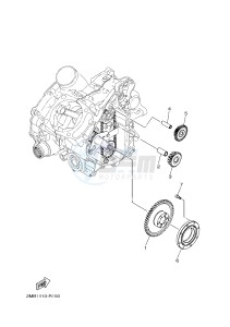 YXE700 YXE70WPAJ WOLVERINE R (B3D5) drawing STARTER CLUTCH