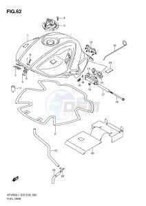 SFV650 (E3-E28) Gladius drawing FUEL TANK (SFV650L1 E33)