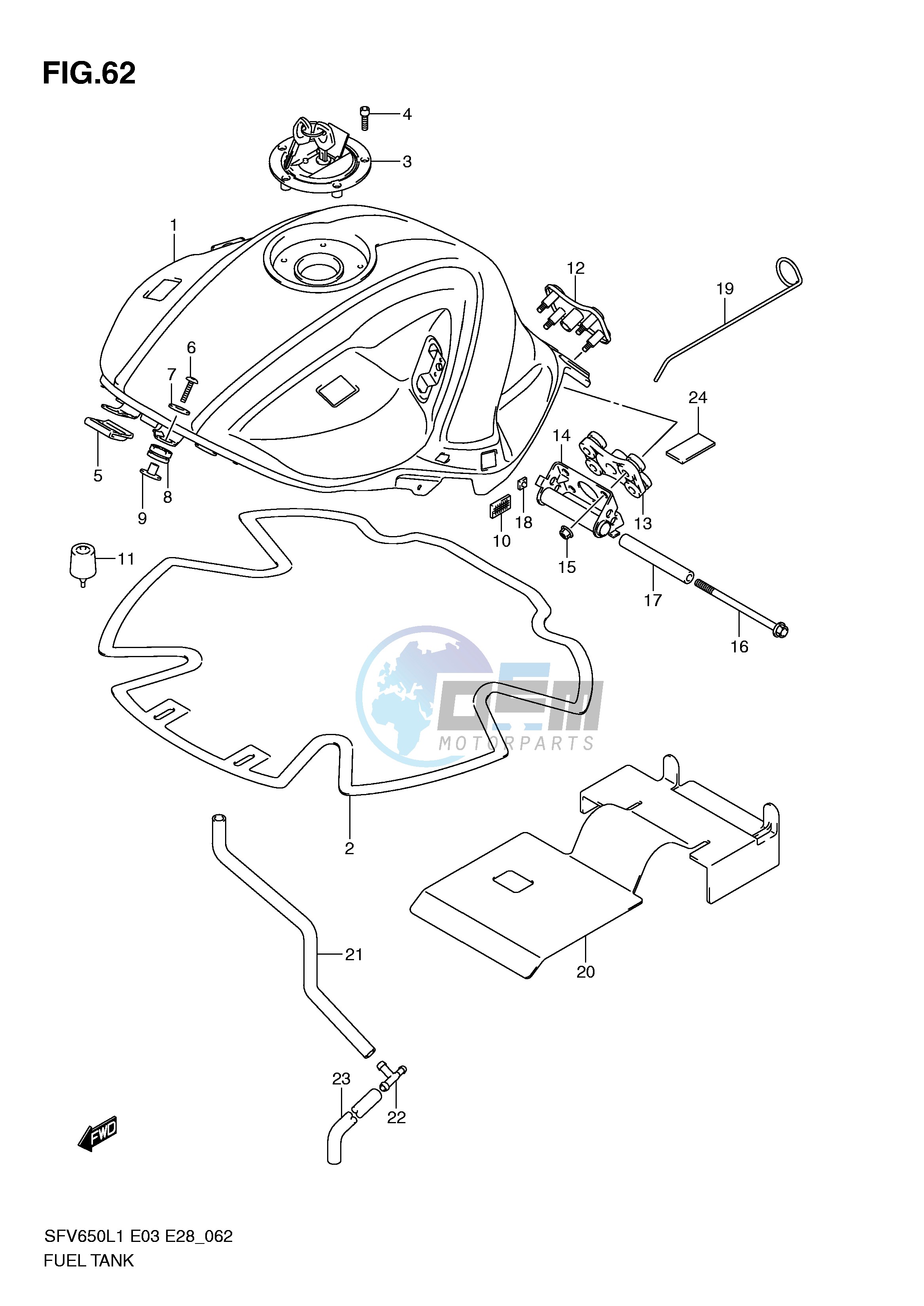 FUEL TANK (SFV650L1 E33)