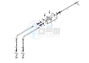 DXR QUAD - 250 cc drawing CABLE, FRONT BRAKE