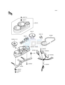 EX 500 D [NINJA 500] (D1-D5) [NINJA 500] drawing METER-- S- -