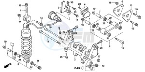 VFR800A drawing REAR CUSHION (VFR800A)