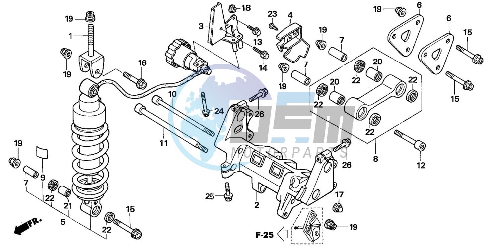 REAR CUSHION (VFR800A)