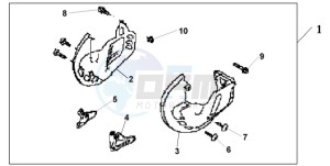 GL18009 Korea - (KO / AB) drawing FRONT DISK COVER