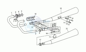 S 1000 drawing Exhaust unit