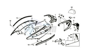 GTS 125 EVO drawing COWLING / TAIL LIGHT