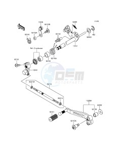 Z800 ZR800AGF FR GB XX (EU ME A(FRICA) drawing Gear Change Mechanism