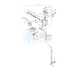 YZ LC 250 drawing FRONT MASTER CYLINDER