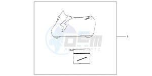 CB1000RAB drawing INDOOR CYCLE COVER