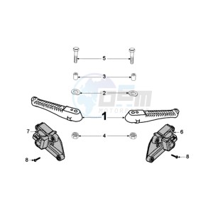 JETFORCE 50 R DARK SIDE drawing FOOT SUPPORT