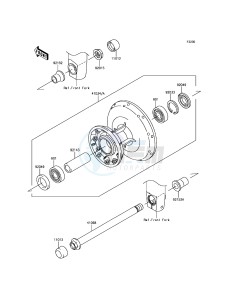 W800 EJ800AGS GB XX (EU ME A(FRICA) drawing Front Hub