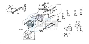 TRX350FM RANCHER 4X4S drawing STOP LIGHT SET